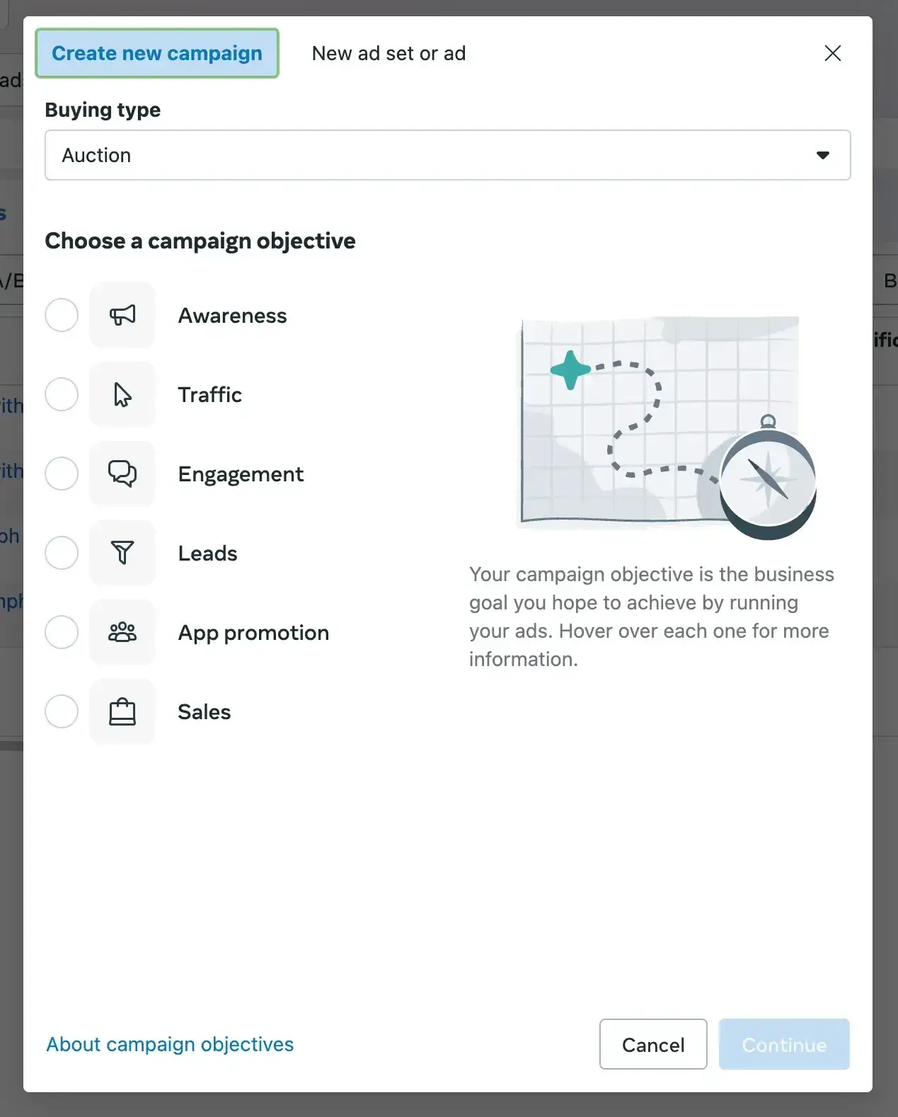 lead generation, campaign objective