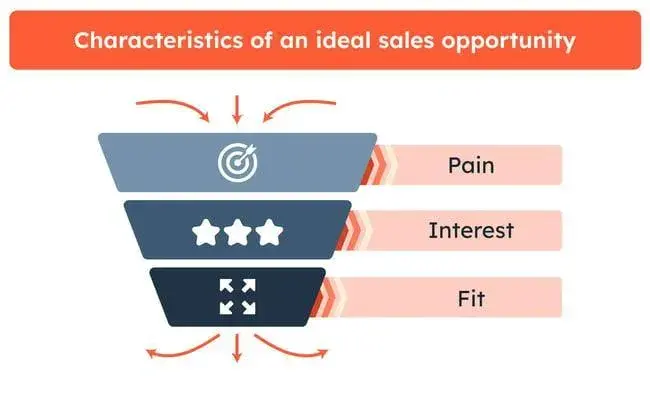 lead vs prospect three sales opportunity characteristics: pain, interest, and fit