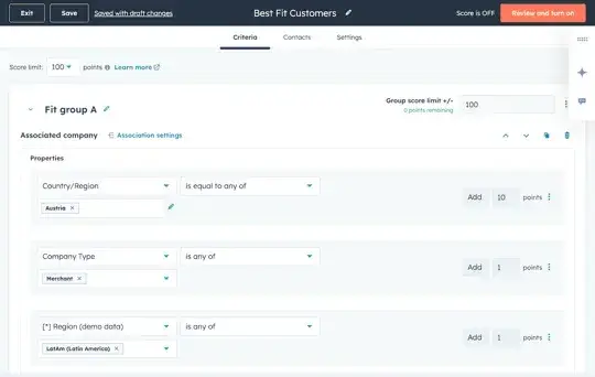 lead vs prospect hubspot lead scoring tool screenshot