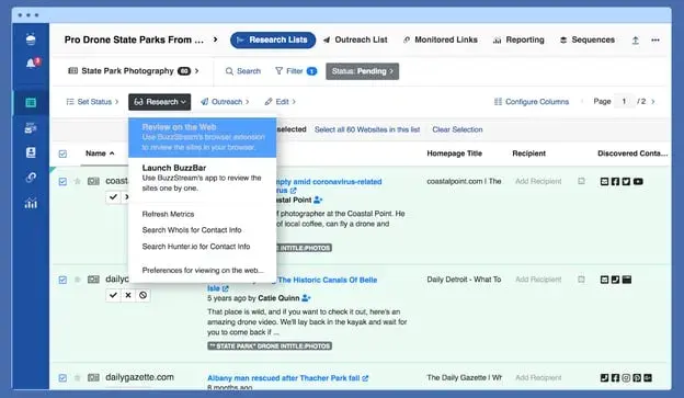 local seo tools: buzzstream