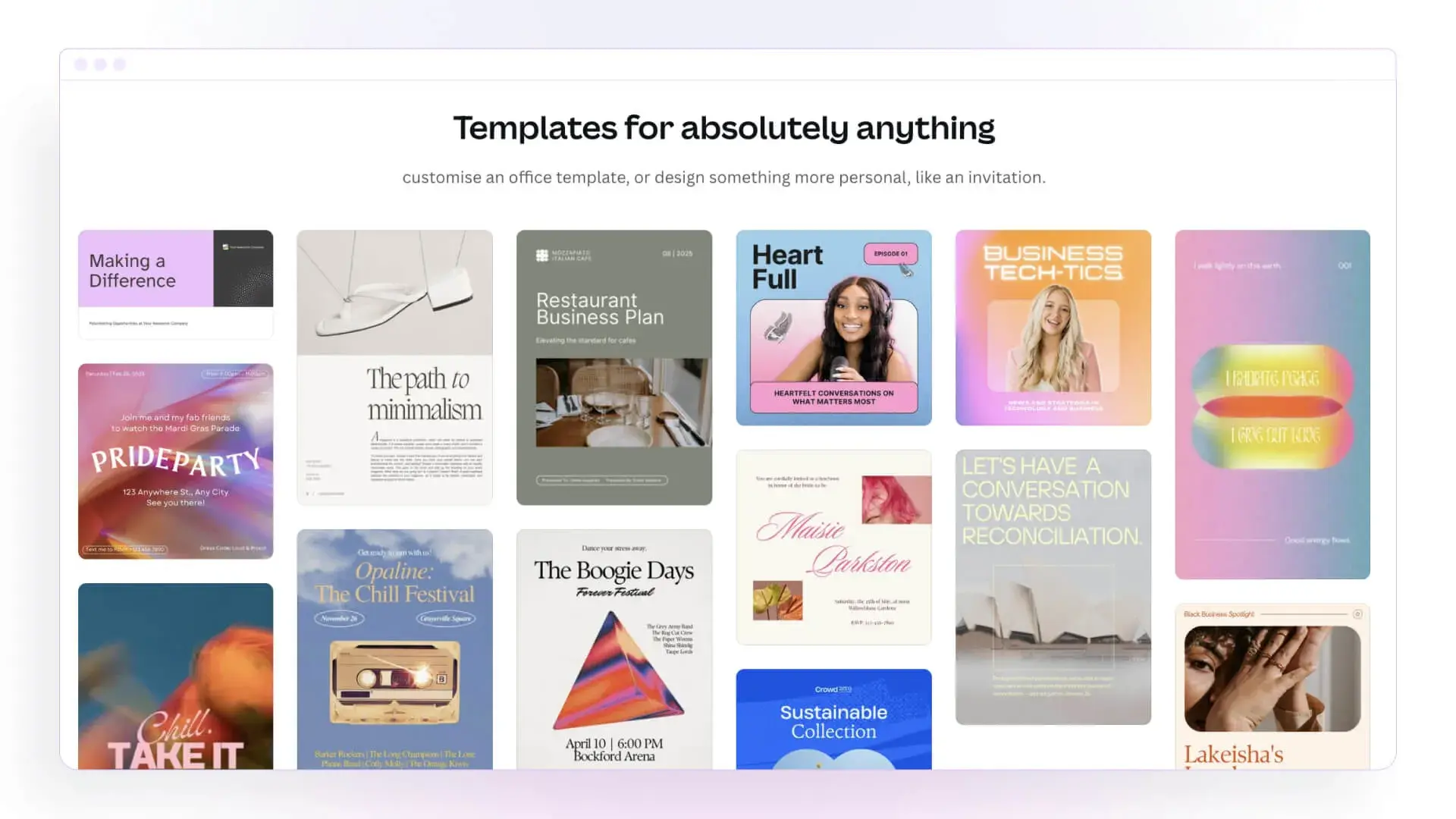 a screenshot of canva’s user interface