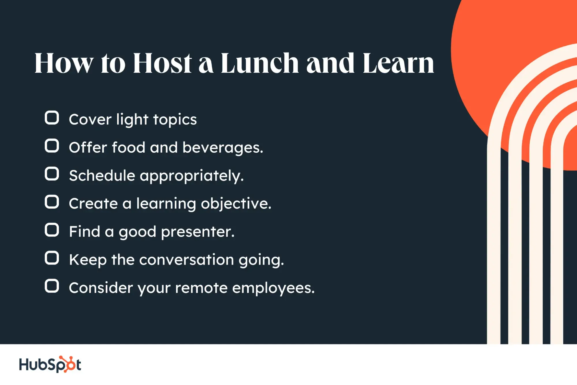 lunch and learn how to host