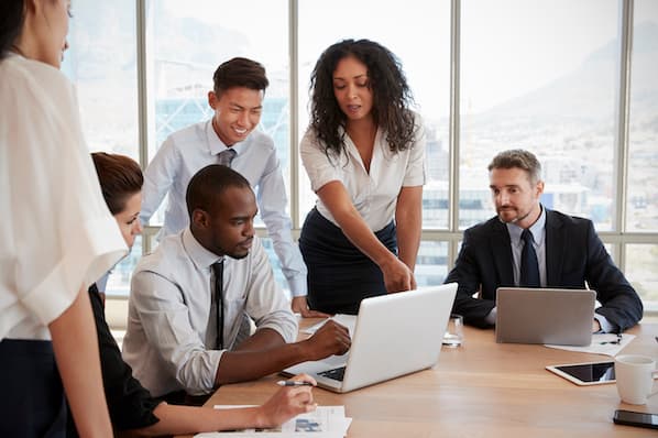 Managers attend training to improve management skills