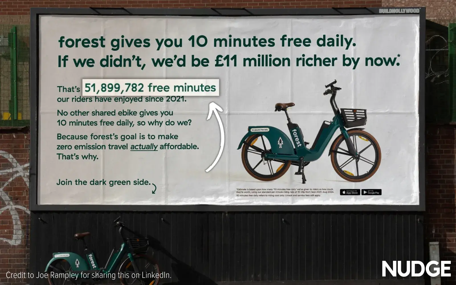 marketing psychology, bike ad with specific numbers