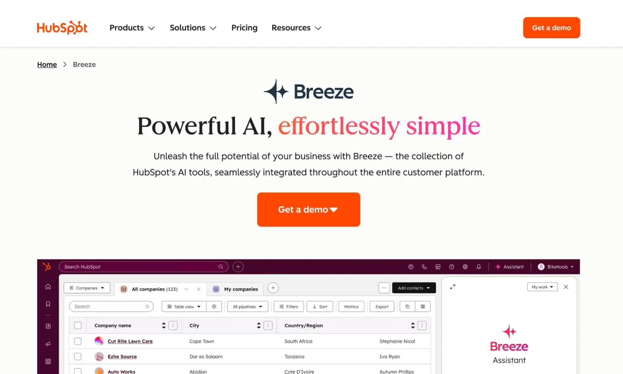 marketing tools for marketing fundamentals, hubspot’s breeze ai assistant 