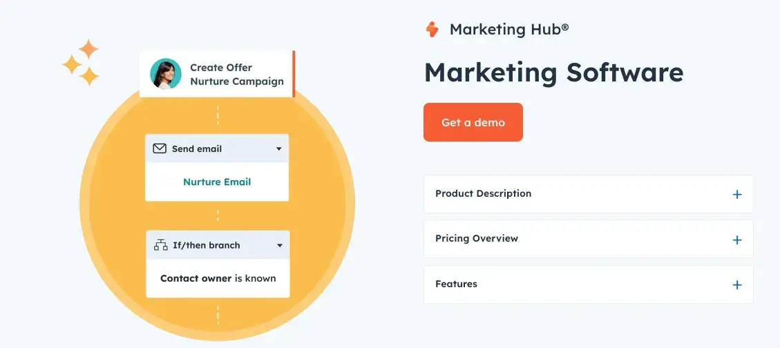 hubspots marketing hub makes it easy to manage all types of marketing campaigns.