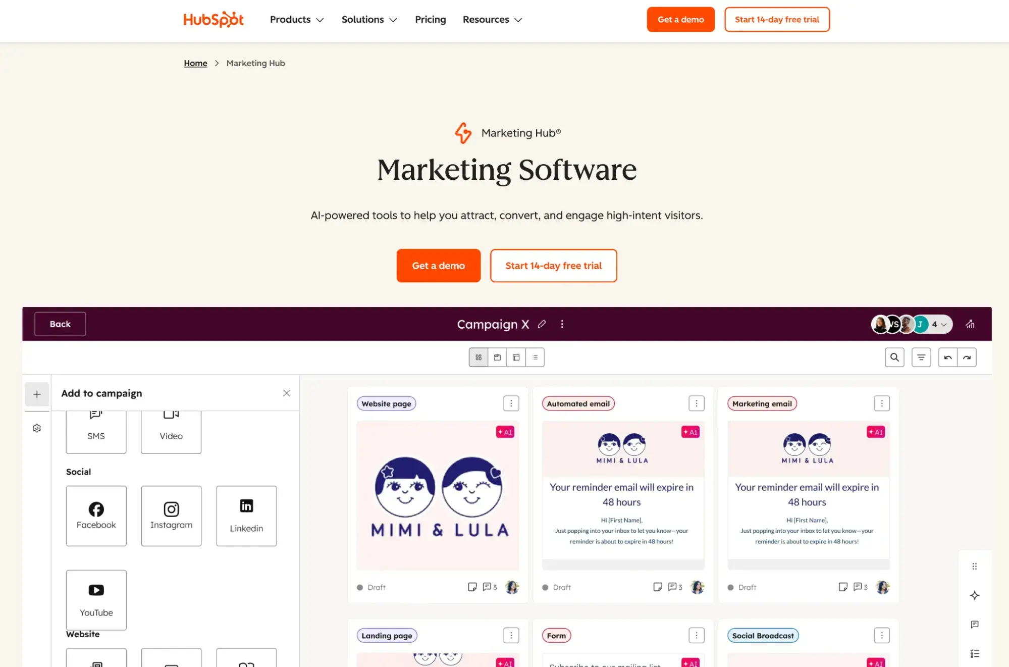 marketing for beginners, hubspot marketing hub
