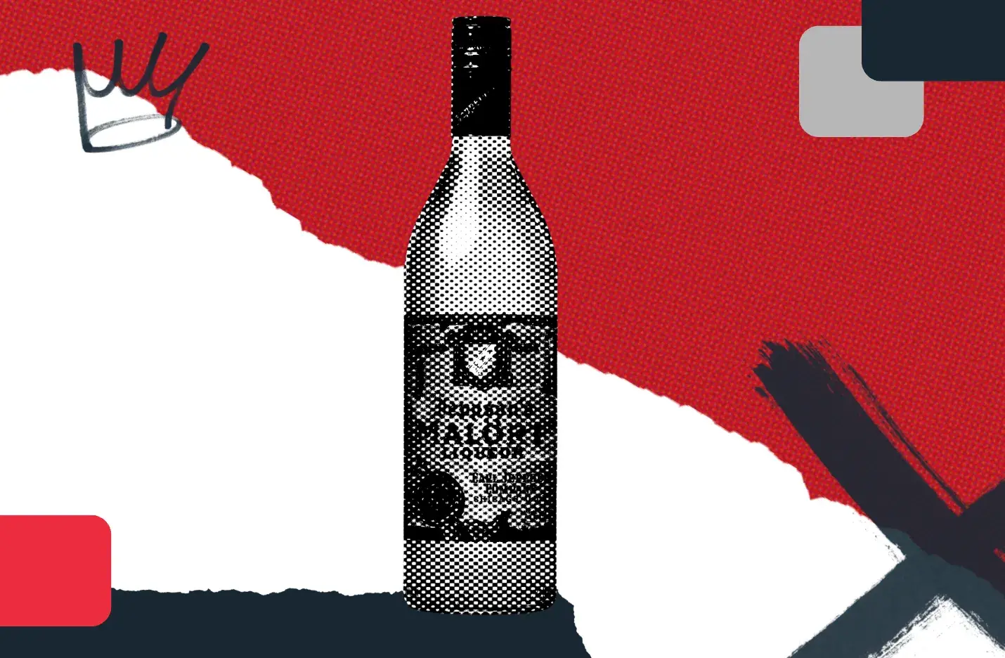 Bottle of Jeppsons Mal?rt Liqueur.