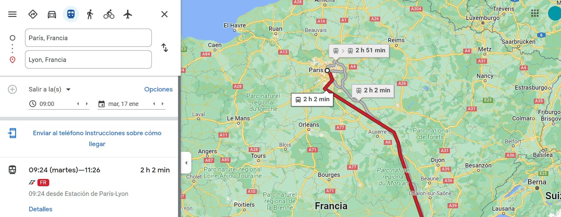 análisis predictivo ejemplo: Google Maps