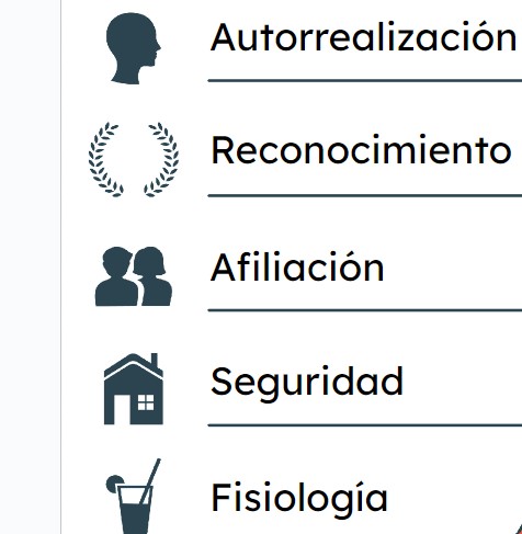 Cómo hacer pirámide de Maslow paso a paso
