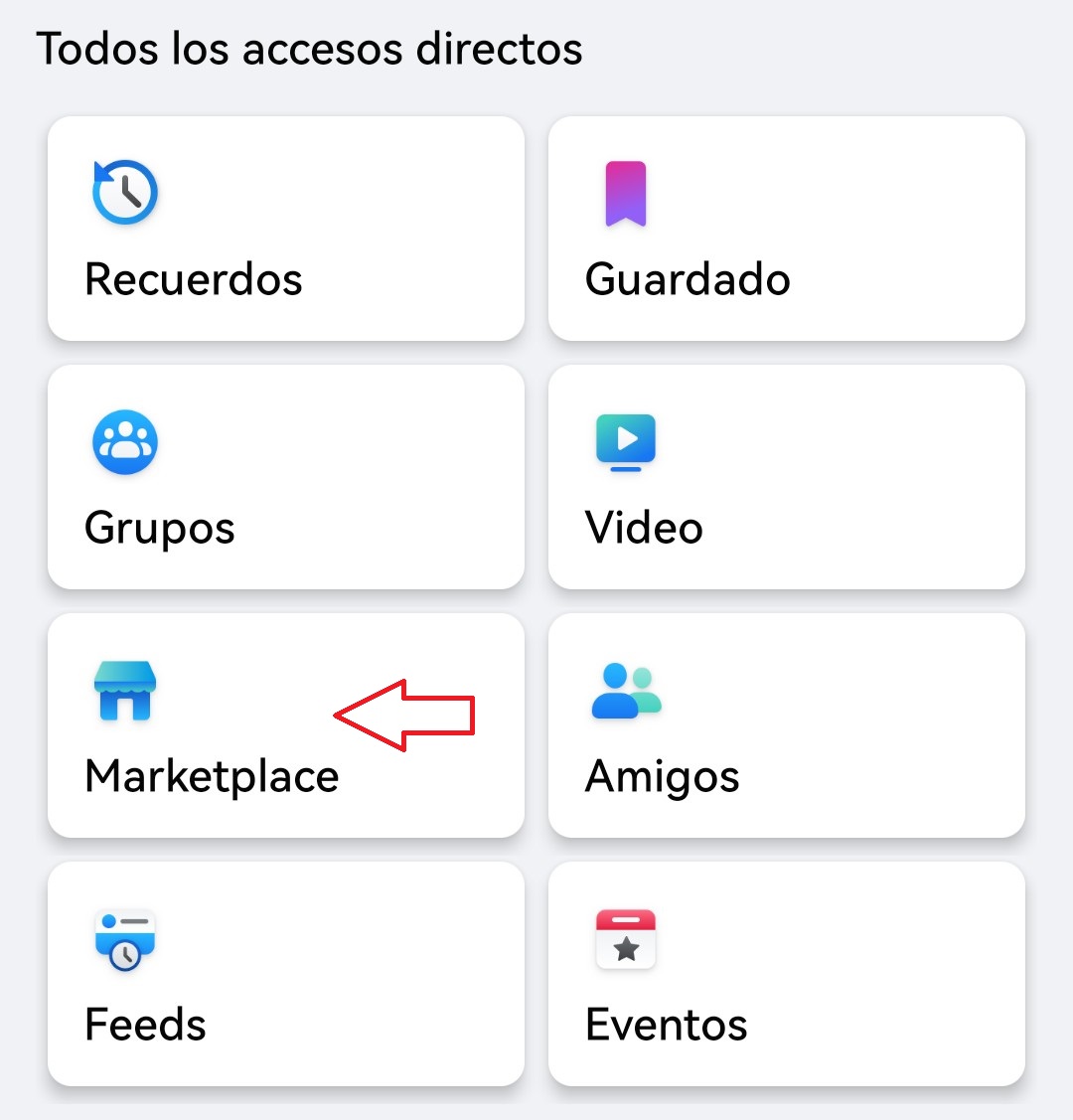 Cómo activar el marketplace de Facebook: botón