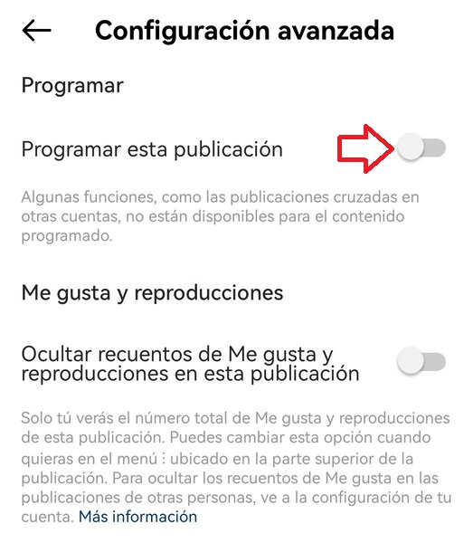 Cómo programar publicaciones en Instagram desde el móvil: configurar