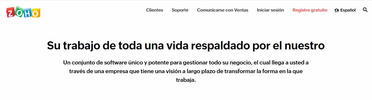 Ejemplos prácticos de CRM: Zoho