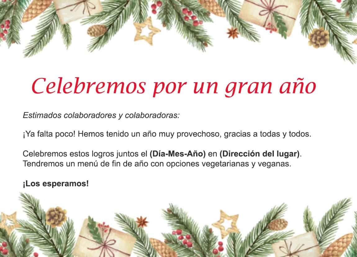 Invitaciones de fiesta de fin de año