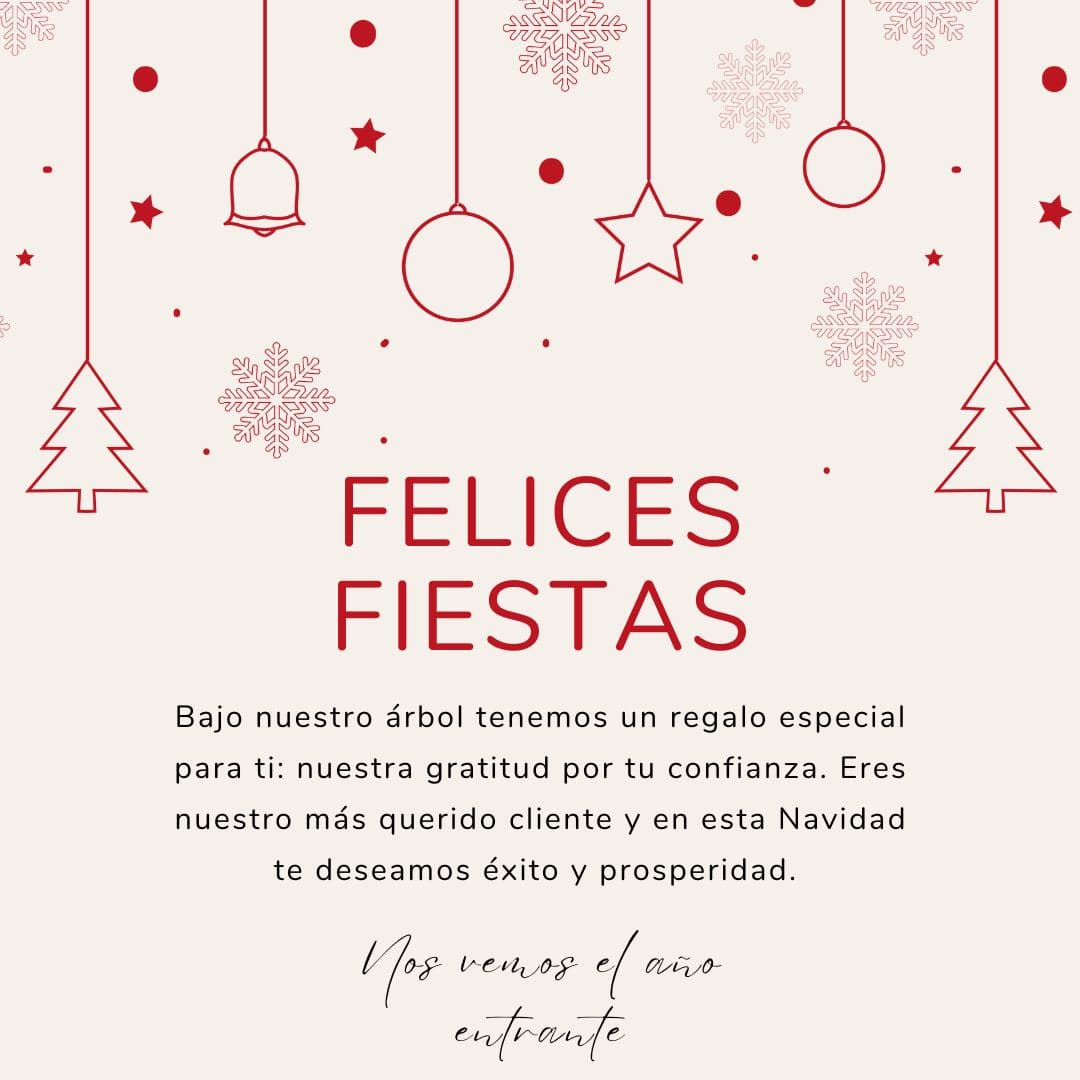 Deseos de Navidad para clientes: confianza