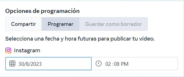 Cómo programar reels en Instagram: calendario