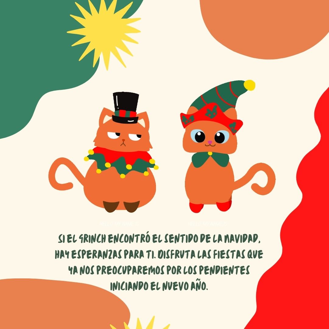 Frases humorísticas para celebrar las fiestas de Navidad y Año Nuevo con tu equipo de trabajo