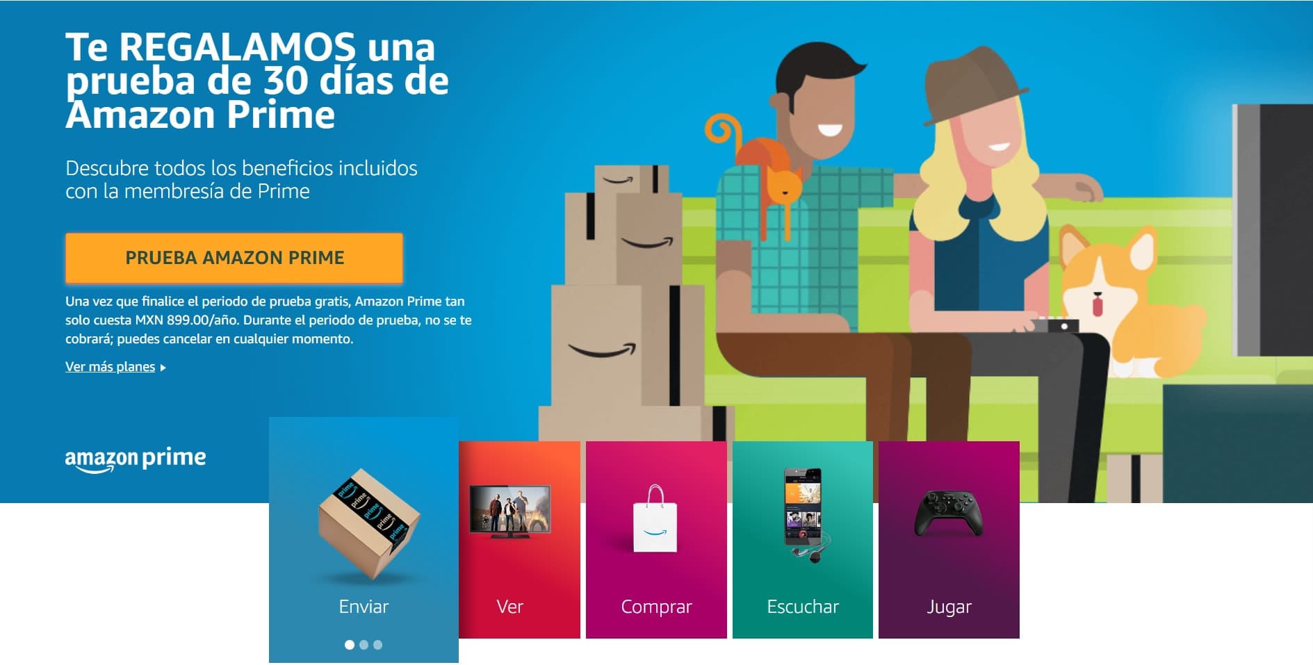 Ejemplo de estrategia de promoción de ventas: Amazon prime