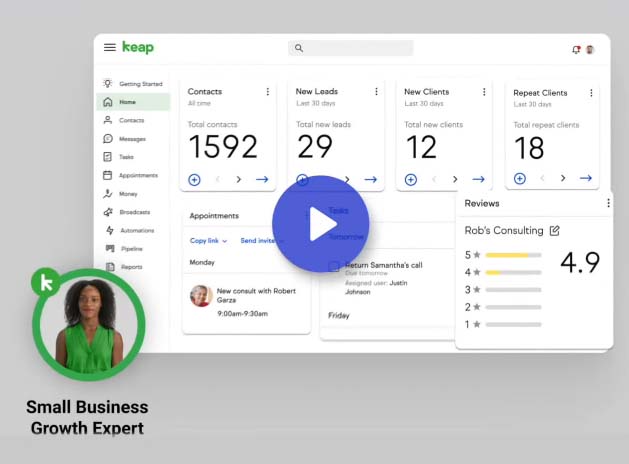 CRM en la nube: Keap
