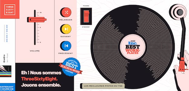 Projet turntable web design