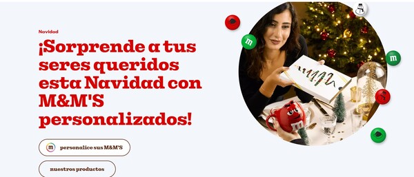 Ejemplo de diseño de página de Navidad de MM