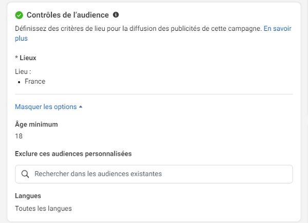 Pub instagram - audience