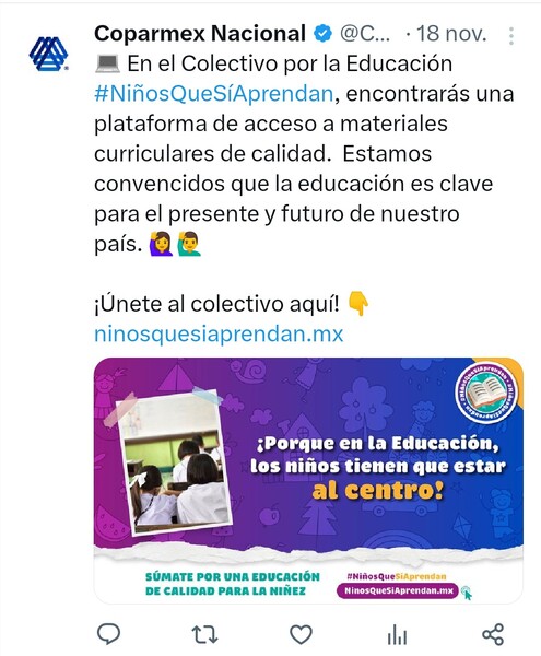 Call to action ejemplos de Twitter