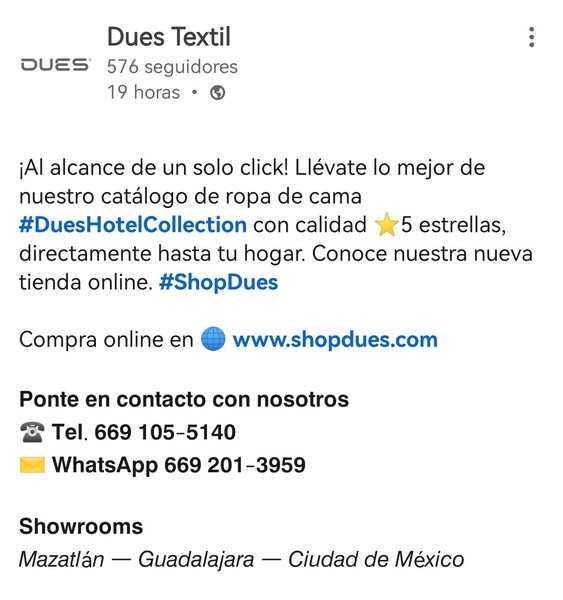 Call to action ejemplos de LinkedIn