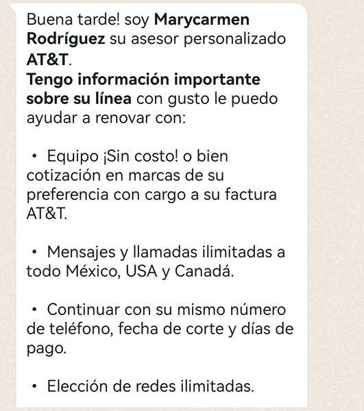 Call to action ejemplos de WhatsApp