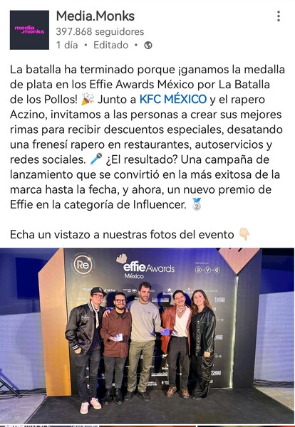 Call to action ejemplos en Facebook