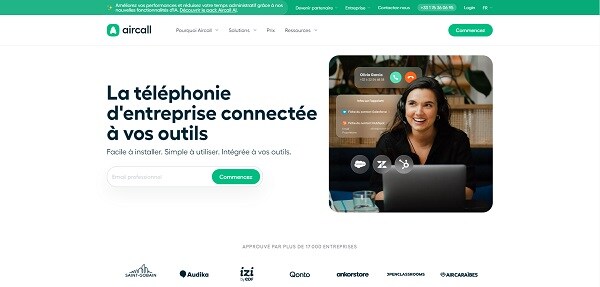 Aircall outil commercial