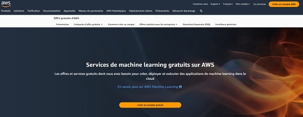 Fournisseur AIaaS : AWS