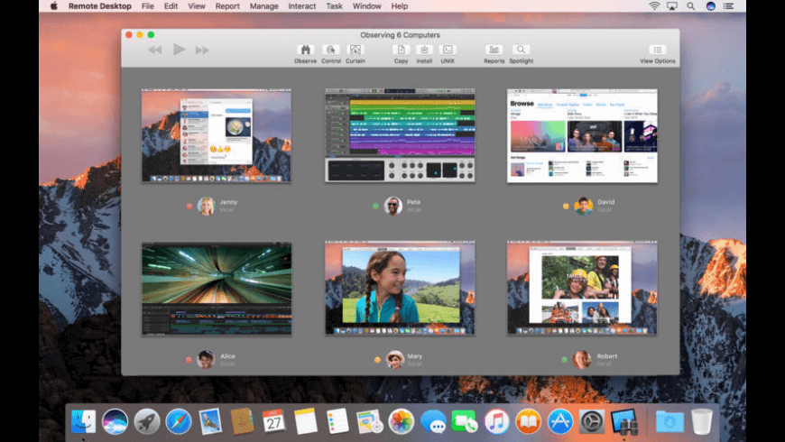 Herramientas de acceso remoto: Apple Remote Desktop