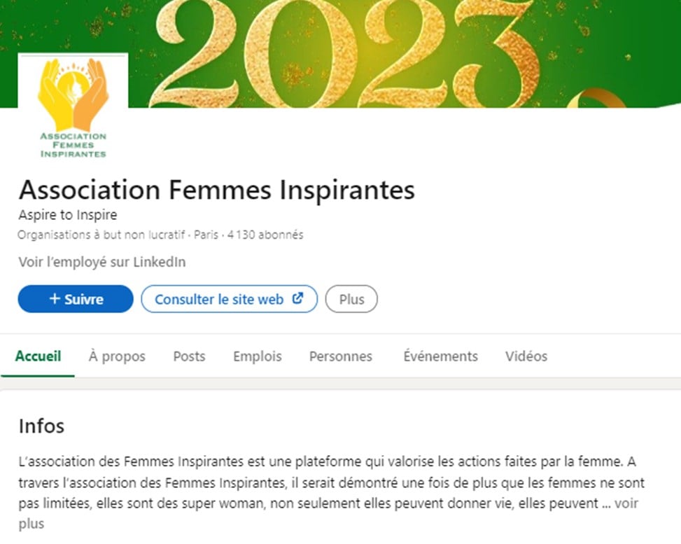 Linkedin Association Femmes Inspirantes