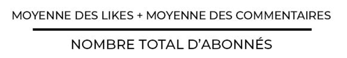 Calcul par rapport au nombre d'abonnés