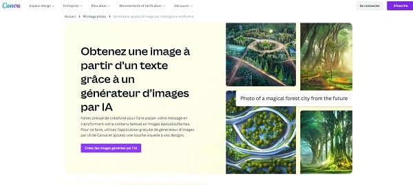 générateur image IA Canva
