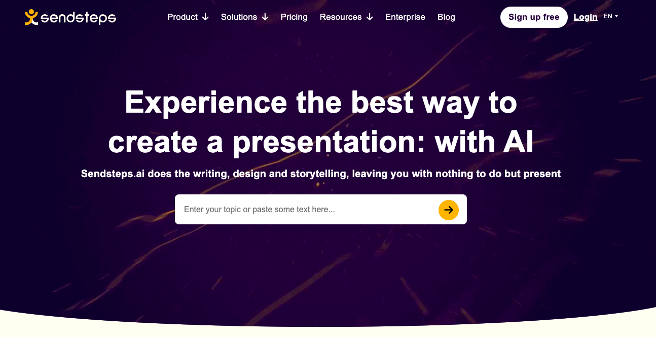 IA para hacer presentaciones - Sendsteps