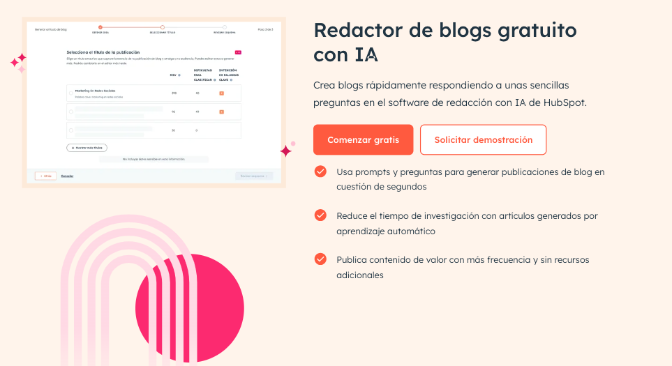 Redactor de blogs de HubSpot