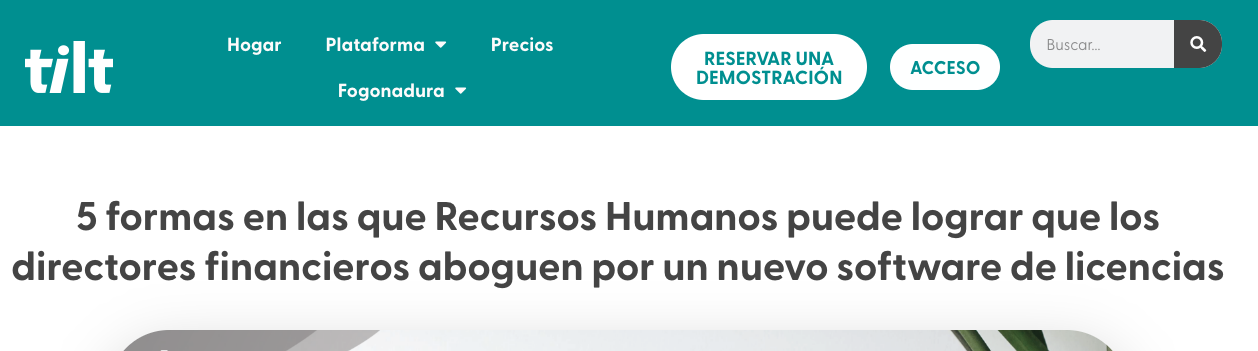 Ejemplo de puntos de dolor