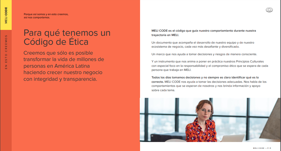 Ejemplo de código de ética: Mercado Libre