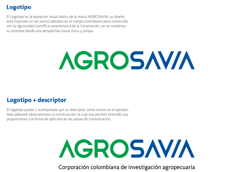 Logotipo - Identidad visual de la marca agrosavia