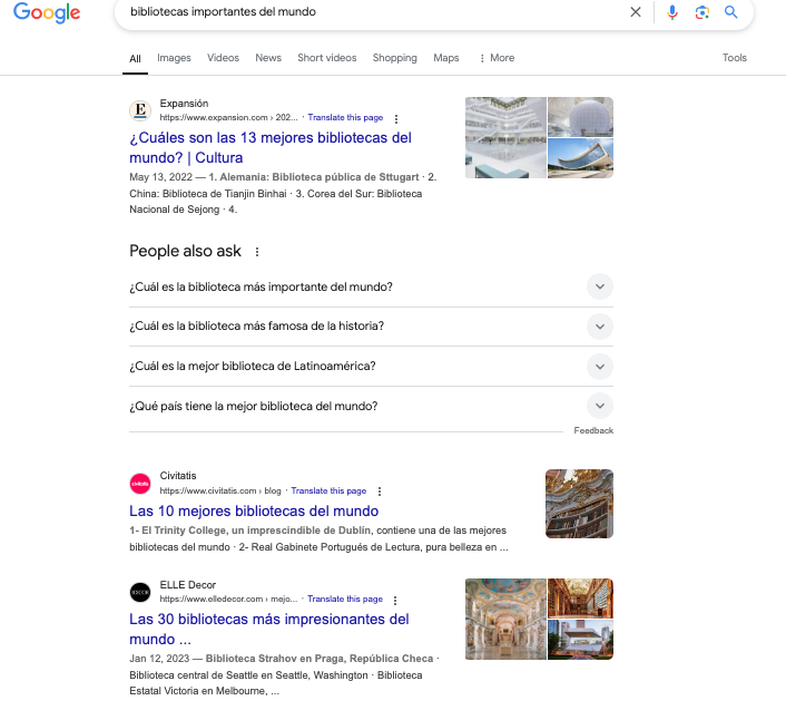 Ejemplo de investigación de seo local a la competencia