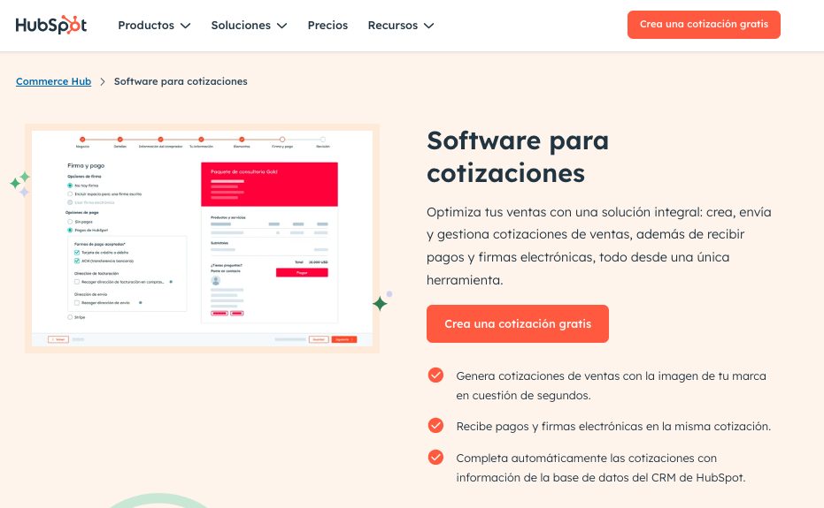 SOFTWARE PARA CONTIZACIONES DE HUBSPOT