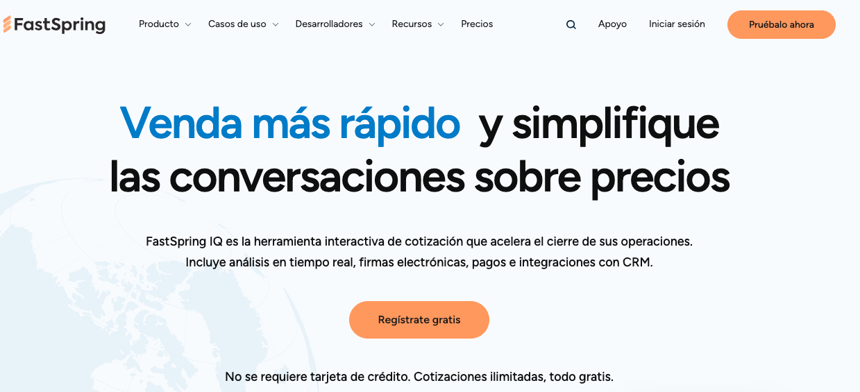 Los mejores software para cotizaciones de ventas: Fast Spring