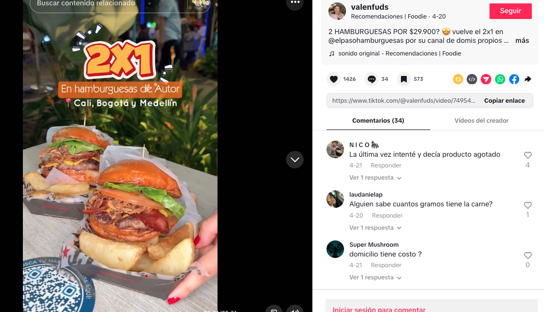 ejemplo de 2 x 1 para promociones en ventas