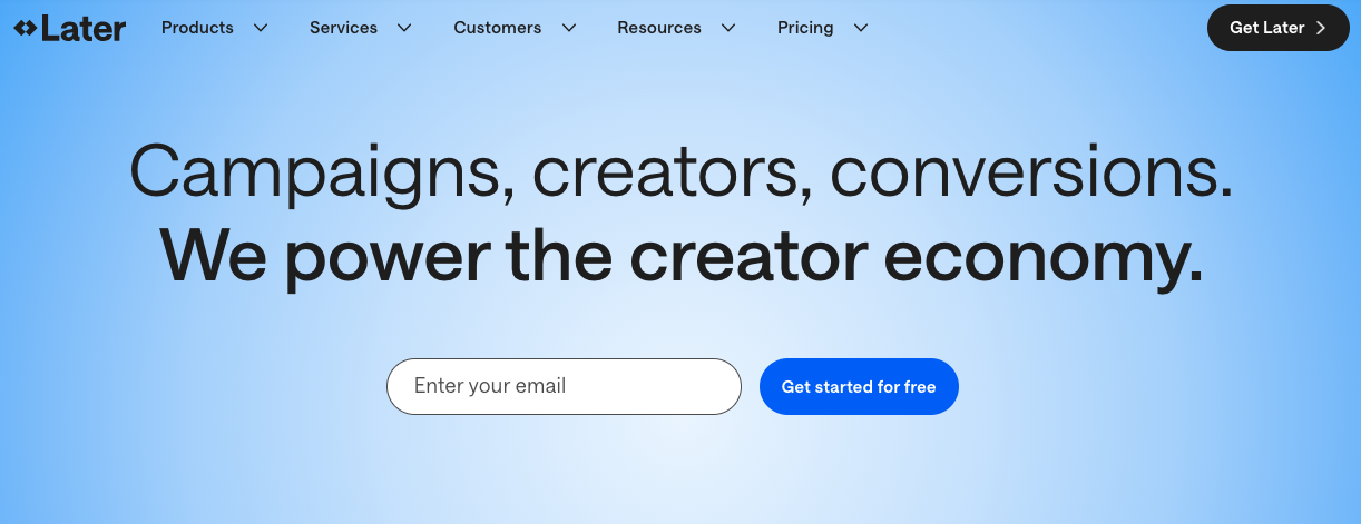 herramientas para community managers: later