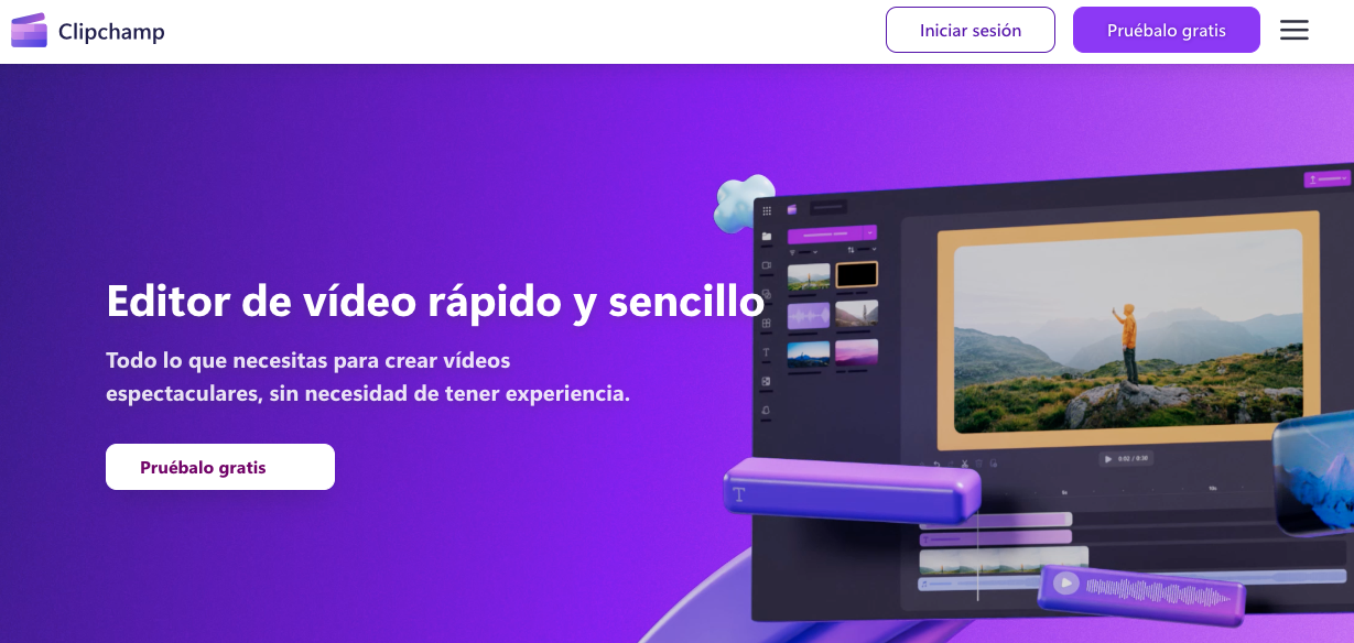 Programas para editar videos online: Clipchamp