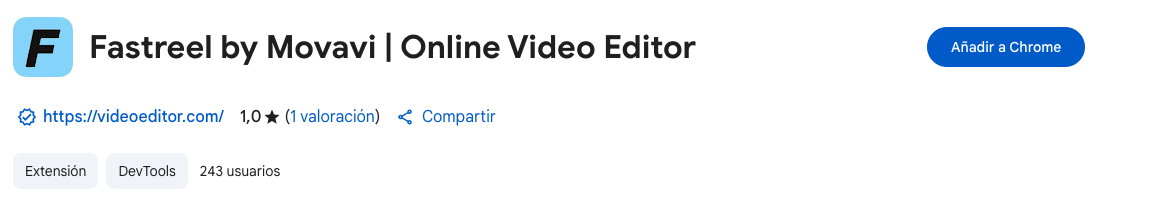 Programas para editar videos online: Fastreel by Movavi