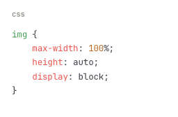 ejemplo de código para Imágenes responsivas básicas