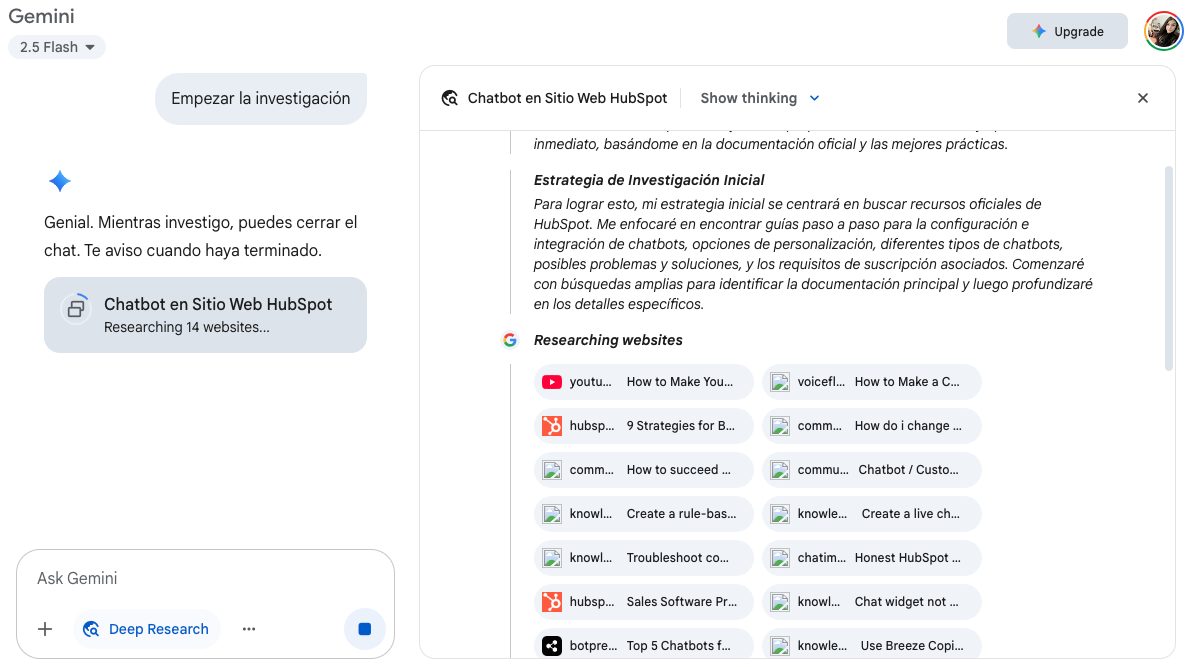 ejemplo: Gemini Deep Research: Agentes IA 